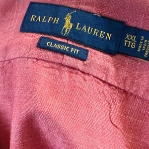 Ralph Lauren Pink Classic Fit XXL Shirt
